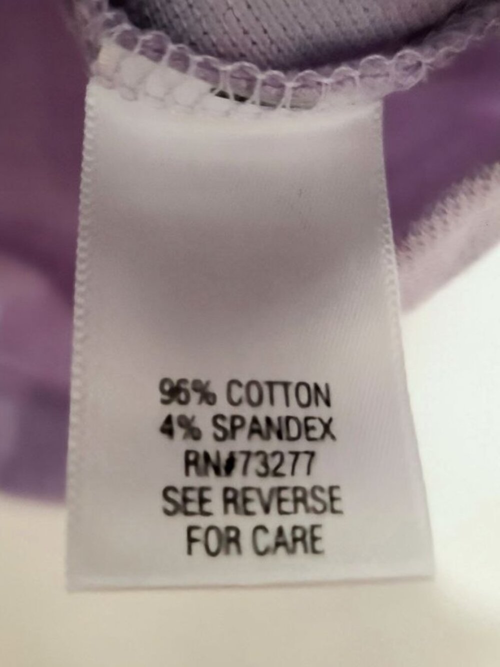 Lavender Floral Button‑Front Polo Tee - Picture 5 of 5